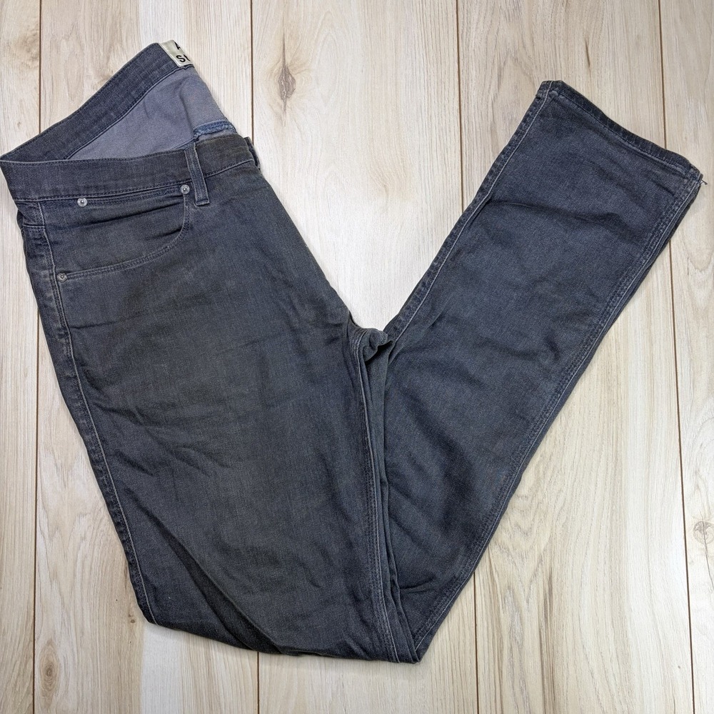 Acne Studios Mens Jeans  Grey Denim Max Darko Tepered Pants Size 30